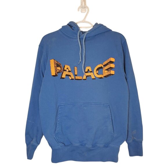 Palace Warp logo hoodie blue size S - Picture 1 of 9